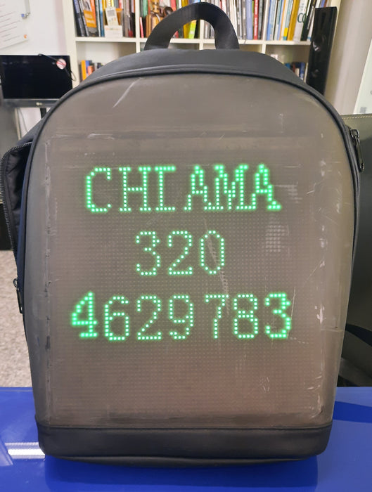 Zaino con display a LED