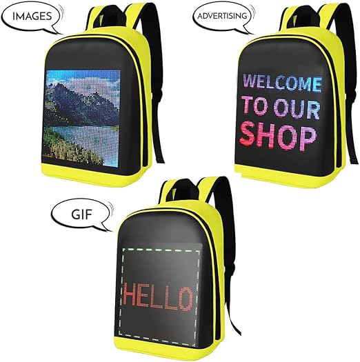 Zaino con display a LED