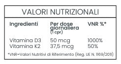 Vitamina D3 +K2 2000Ui